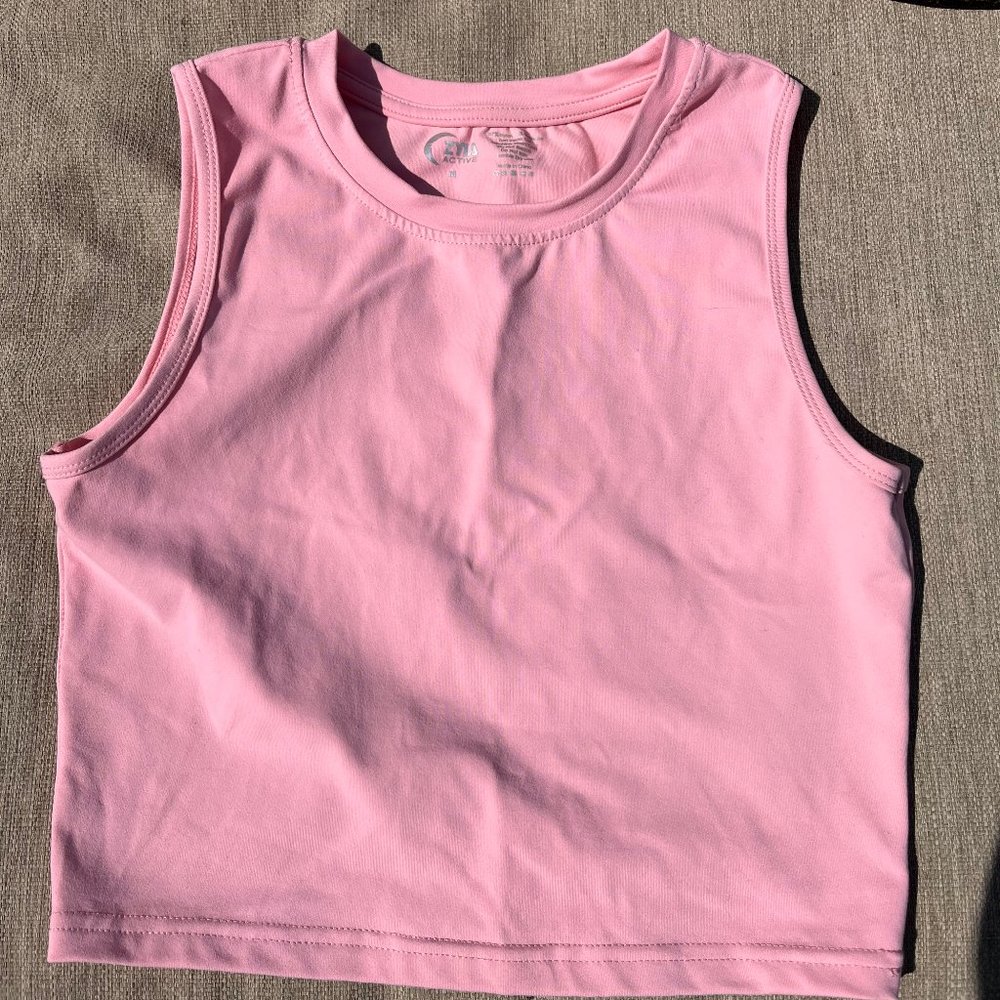 Zyia high neck cropped tank